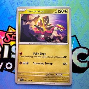 turtonator (137/191) - uncommon — pokémon: surging sparks